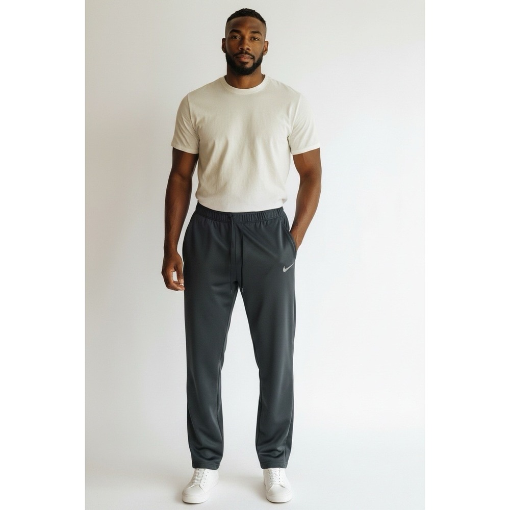 Nike Dri-FIT Men's XXL Black Athletic Training Pants Drawstring Pockets